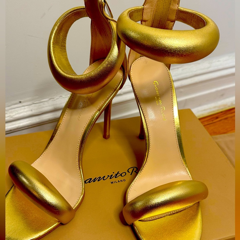 GIANVITO ROSSI 105mm Nappa Silk California Brand New Size 40